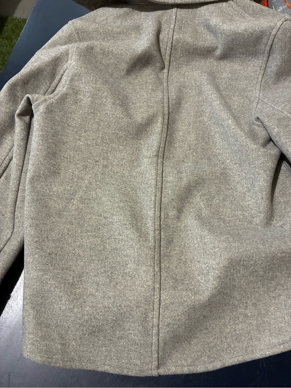H&M Light Gray Button-Front Wool Blend Shacket - Picture 7 of 10